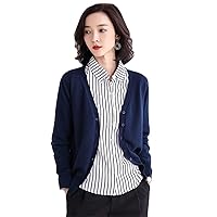 Andongnywell Womens Plus Size Cardigan Oversized Button Down Sweater Coats with Pockets Knit Cardigan Sweater