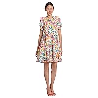 Maggy London Women's Tiered Dress with Ruffle Armholes Detail
