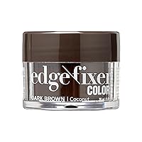 Color Edge Fixer 1.01 oz. (30mL) Travel Size - Dark Brown, Hides Grays & Fills In Hairline, Moisturizing, No Flakes, 24 Hour Maximum Hold, Natural Results, Keep Edges In Check