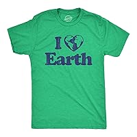 Mens Earth Day T Shirts Funny Green Environmental Graphic Novelty Recycling Tees for Guys