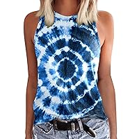 Tank Top for Women Summer Tops Casual Vest For Womens Suitable Crewneck Sleeveless Print Tank Tops Summer Casual