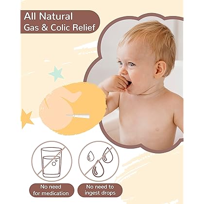 GROWNSY 24PCS Baby Gas and Colic Relievers, Infant Gas Colic Reliever, Natural Reliever for Newborns