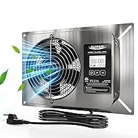 ALORAIR 300 CFM Crawlspace Ventilator Fan with Humidistat, Stainless Steel Exhaust Vent Fans with Digital Display, Timing Cycle, Freeze Protection Thermostat, for Basement, Garage, Attic, Grow Tent