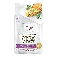 Purina Fancy Feast Dry Cat Food with Savory Chicken and Turkey - (Pack of 4) 16 oz. Bags