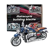 Motorcycle Toy Building Blocks Kit, Motorcycle Building Kit for Boys, Motorcycle Building Blocks Set, Collectible Motorbike Toy, Gift for Kid and Adult(310pcs)