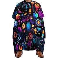 Gaming Gamepad Adult Barber Cape Hairdressing Gown Barbers Hairdressing Apron for Home Salon