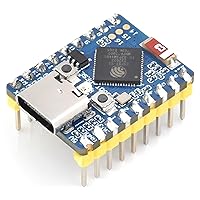 ESP32-S3 Mini Development Board with Pre-Soldered Header, Based on ESP32-S3FH4R2 Dual-Core Processor, 240MHz Running Frequency, 2.4GHz Wi-Fi & Bluetooth 5, Onboard 4MB Flash Memory/2MB PSRAM