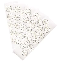 Wilton Gold Love'' Wedding Favor and Envelope Seal Stickers, 50pc, 1'' D