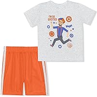 Blippi Boys Short Sleeve T-shirt and Short Set for Toddlers and Big Kids