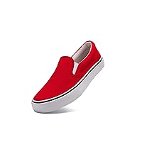 Low-Top Slip Ons Women's Fashion Sneakers Casual Canvas Sneakers for Women Comfortable Flats Breathable Padded Insole Slip on Sneakers Women Low Slip on Shoes