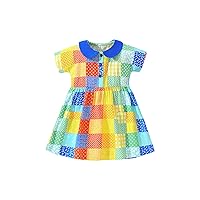 Toddler Girls Summer Short Sleeve Prints Princess Dress Dance Party Dresses Clothes Little Girl Party Dress