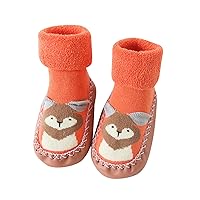 Cute Children Toddler Shoes Autumn and Winter Boys and Girls Floor Sports Shoes Flat Bottom Non Slip Shoes for Size 3