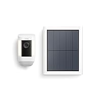 Ring Spotlight Cam Pro, Solar | 3D Motion Detection, Two-Way Talk with Audio+, and Dual-Band Wifi (2022 release) - White