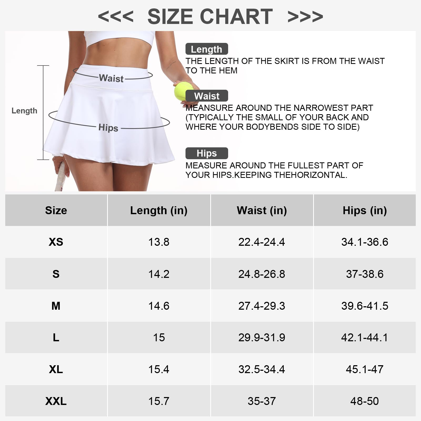 GGOV Womens Flowy Tennis Golf Skirts Built in Shorts Active Athletic Exercise Sports Workout Wear Skirts Skorts for Women