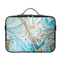 Marble Cosmetic Bag for Women Travel Toiletry Bag with Handles Shoulder Strap Makeup Bag Makeup Cosmetic Case Organizer for Makeup Beginners Women Journey