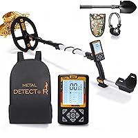 Metal Detector for Adults, 2.5M Professional Underground Detector de Metales for Detecting Gold, Coin, Treasure Hunting 12 Inch Waterproof Search Coil, 5 Search Modes, with Depth Indication 12.9 KHz