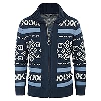PJ Paul Jones Men's Casual Curling Sweater Cardigans Button Down Knitted Sweater