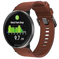 Polar Ignite 3 Series Titanium Fitness Tracking Smartwatch with AMOLED Display, GPS, Heart Rate Monitoring, Sleep Analysis, and Real-Time Voice Guidance; S-L, for Men or Women, Brown Copper Titanium
