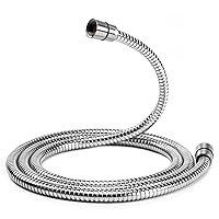 Shower Hose, 79 Inches Extra Long Stainless Steel Handheld Shower Head Hose with Brass Insert and Nut, Durable and Flexible, Brushed Nickel