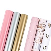 MAYPLUSS 2 Pack Wrapping Paper - Mini Roll - 17
