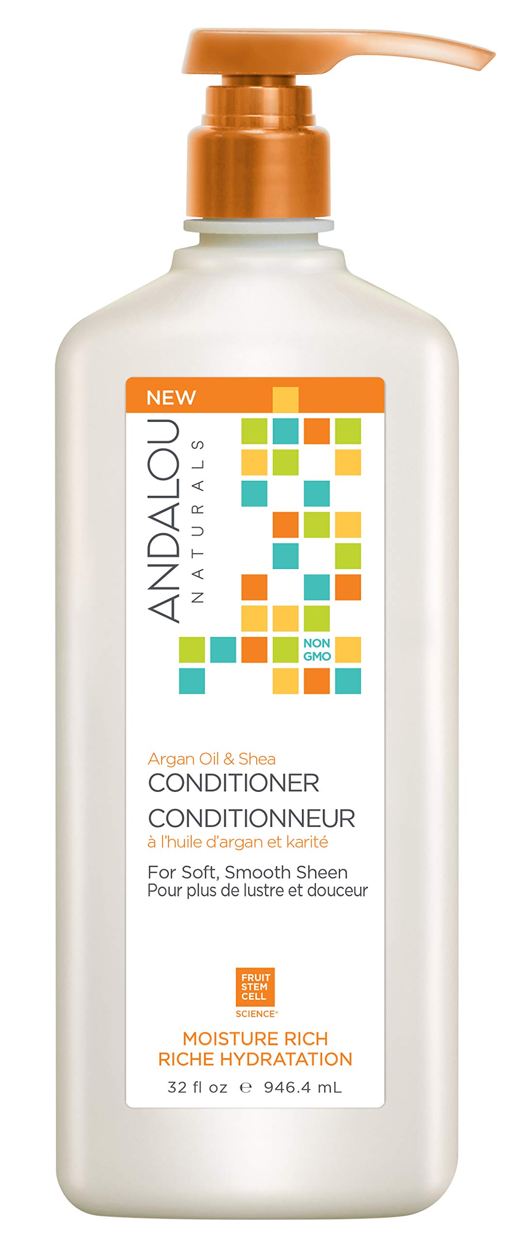 Andalou Naturals Argan Oil & Shea Moisture Rich Conditioner, 32 Fl Oz