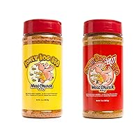 Honey Hog BBQ Rub Combo: Honey Hog (14 oz) and Honey Hog Hot (13 oz) BBQ Rub and Seasoning for Meat and Vegetables, Gluten Free, One Bottle of Each