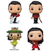 Funko POP! Heroes Marvel Shang-Chi and The Legend of The Ten Rings Collectors Set - Shang-Chi in 2 Styles, Jiang Li, and Katy