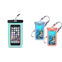 JOTO Universal Waterproof Phone Pouch Bundle with Universal Waterproof Cell Phone Dry Bag