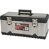 Ironton 18.5in. Stainless Steel Toolbox - 18 1/2in.W x 9in.D x 8in.H