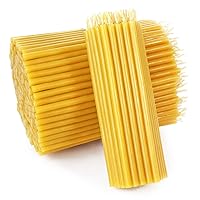 Thin Beeswax Candles - Height 14cm - Altar Ritual Candles - Church Quality (300pcs - Approx. 990g) 36409