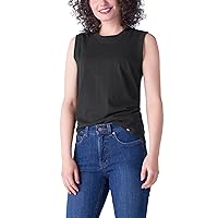 Dickies Women's Muscle Tank Shirt with Full Shoulder Coverage