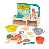 B. toys- Mini Chef - Pizza-n-Pasta Playset- Pretend Play Pizza & Pasta Play Set – Play Food & Role-Play Accessories- Food Toys for Kids – 3 Years +(45 Pcs)