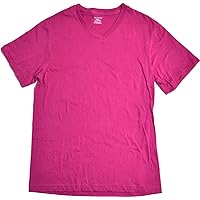 Alfani Mens T Shirt, V Neck T Shirt Fiesta Pink Small