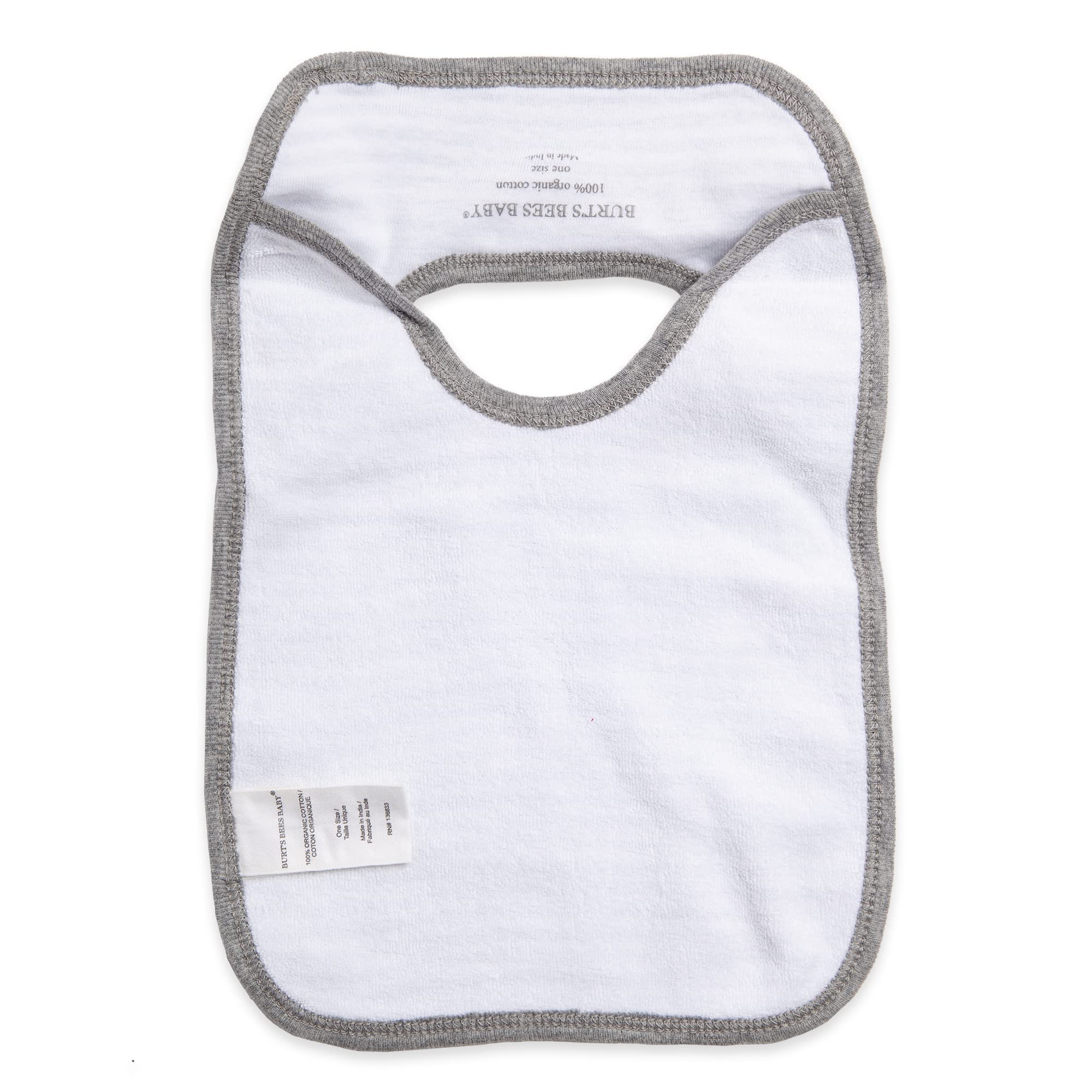 Burt's Bees Baby Unisex Baby Bibs, Lap-shoulder Drool Cloths, 100% Organic Cotton With Absorbent Terry Towel Backing