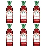Walden Farms Strawberry Sugar Free Syrup for Pancakes, Waffles, French Toast, and Fresh Pastries, 0g Net Carbs, Calories, Fat, or Gluten, Kosher Certified, 12 oz. Bottles, 6 Pack
