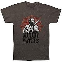 Muddy Waters Men's Portrait Slim Fit T-Shirt Charcoal Heather