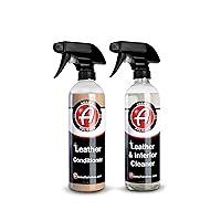 Adam's Polishes Leather Care Kit - Leather Cleaner & Leather Conditioner Car Cleaning Supplies | UV Protection for Interior Accessories Steering Wheel Seat Dash Vinyl Shoe Polish Jacket