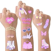 Taylor Birthday Decorations, 34Pcs Temporary Tattoos Party Supplies Favors, Removable Skin Safe, Fake Tattoo Stickers for Goody Bag Treat Bag Stuff, Girls Fans Birthday Party Gifts