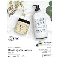 Avery Printable Blank Rectangle Labels, 2
