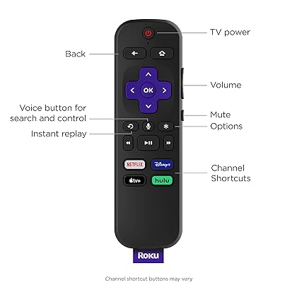 Roku Express 4K+ 2021 | Streaming Media Player HD/4K/HDR with Smooth Wireless Streaming and Roku Voice Remote with TV Controls, Includes Premium HDMI Cable (Renewed), Black