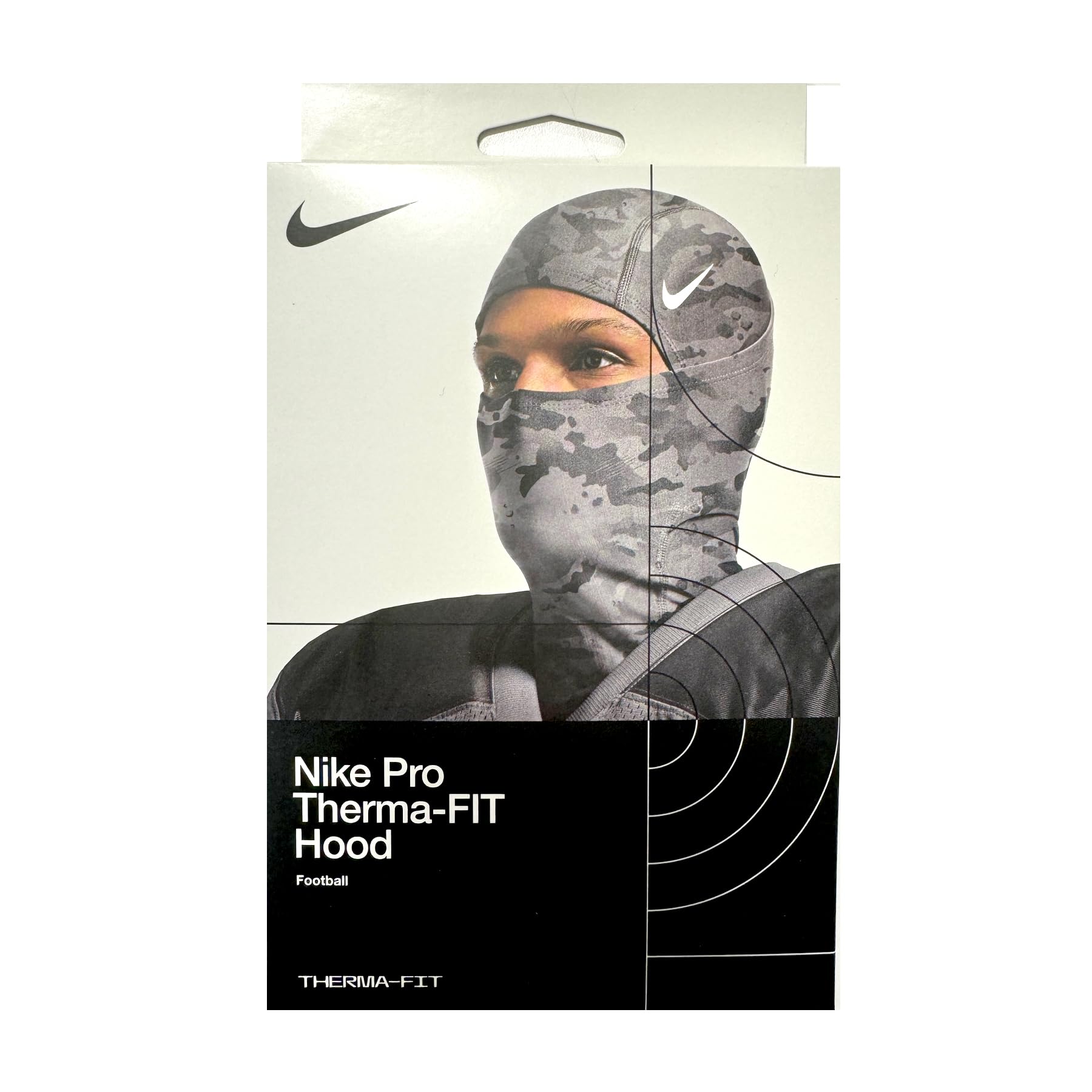 Nike Pro Therma-Fit Hyperwarm Hood, Balaclava (Grey Camo) - Unisex