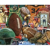 Springbok's 1000 Piece Jigsaw Puzzle Vintage Football - Made in USA
