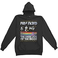 Pink Floyd Men's Retro Stripes Hooded Sweatshirt Black