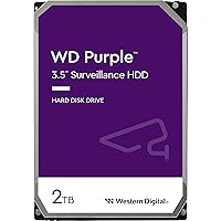 Western Digital 2TB WD Purple Surveillance Internal Hard Drive HDD - SATA 6 Gb/s, 64 MB Cache, 3.5