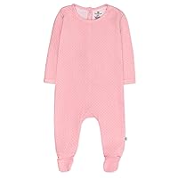 HonestBaby Organic Cotton Matelasse Union Suit Coverall (LEGACY)