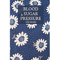 Blood Sugar & Blood Pressure Logbook: 2 in 1 Diabetic and Blood Pressure Log Book, Daily Weekly Blood sugar and Blood pressure level recording book with sunflower cover
