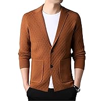 Designer Classic Korean Knit Cardigan Cool Jackets for Men Casual Style Stylist Coats Men's Clothing