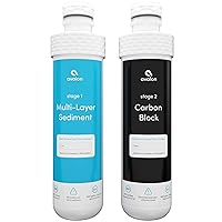 AVALONFILTER 2 Stage Replacement Filters Branded Bottleless Water Coolers NSF Certified, 2 Count (Pack of 1), White