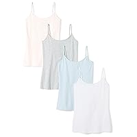 Amazon Essentials Women's Slim-Fit Camisole, Pack of 4