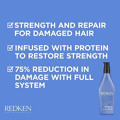Redken Extreme Anti-Snap Anti-Breakage Leave-In Treatment For Distressed Hair, 8.1 Ounce
